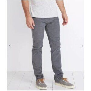 Marine Layer Pants Men 32x32 Gray Brown Cambridge Corduroy Straight Casual